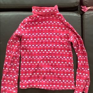 Heart turtleneck sweater